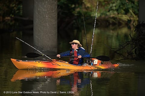North Texas Kayak Bass Fishing